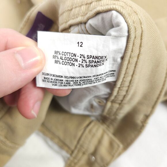 Gloria Vanderbilt Women's Sz 12 32x30 Beige Amanda High Rise Tapered Jeans - Picture 7 of 10